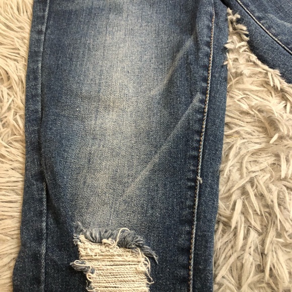 Black Label By C'Est Toi Women Blue Cotton Skinny Leg Jeans Pant Waist 23/0 - Picture 5 of 9